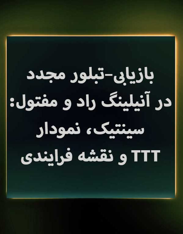 بازیابی–تبلور مجدد در آنیلینگ راد و مفتول: سینتیک، نمودار TTT و نقشه فرایندی